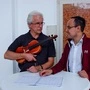 Hannes Preßl (Ausseer Bradlmusi) und Edwin Cáceres-Peñuela (Großes Streichorchester der Bürgermusikkapelle Bad Aussee)