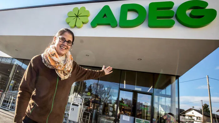 Victoria Tscharre (27) eröffnet heute ihren neuen Adeg-Supermarkt in Zell in Ebenthal