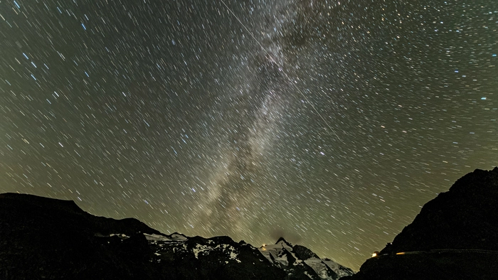 Perseiden über dem Großglockner (Archiv)