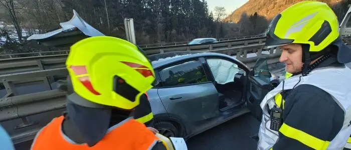 Die Frau war auf der Überholspur unterwegs