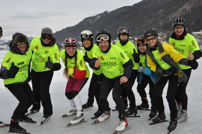 Über 100 Kilometer mit dabei das Team von "Skate Weißensee" mit dem ehemaligen Eisschnellläufer Thomas Nemeth.