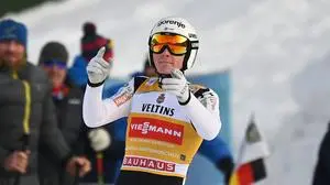 Domen PREVC SLO, Jubel,Freude,Begeisterung,, Aktion,Einzelbild,angeschnittenes Einzelmotiv,Halbfigur,halbe Figur. 01.01.2026, Skispringen: 74.Vierschanzentournee 2025/26. Neujahrsspringen in Garmisch-Partenkirchen *** Domen PREVC SLO , jubilation,joy,enthusiasm,, action,single image,cropped single motif,half figure,half figure 01 01 2026, Ski Jumping 74 Four Hills Tournament 2025 26 New Years Jumping in Garmisch Partenkirchen