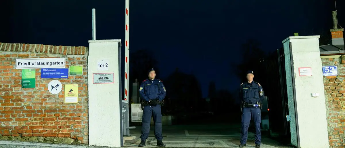 Auf dem Wiener Friedhof Baumgarten wurde am späten Montagnachmittag eine Frauenleiche entdeckt