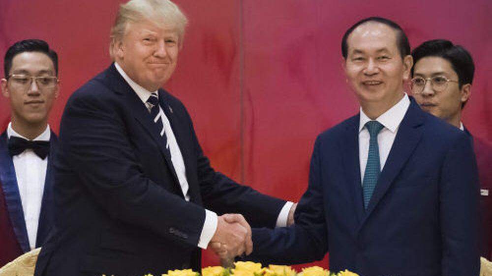US-Präsident Donald Trump und Präsident Tran Dai Quang