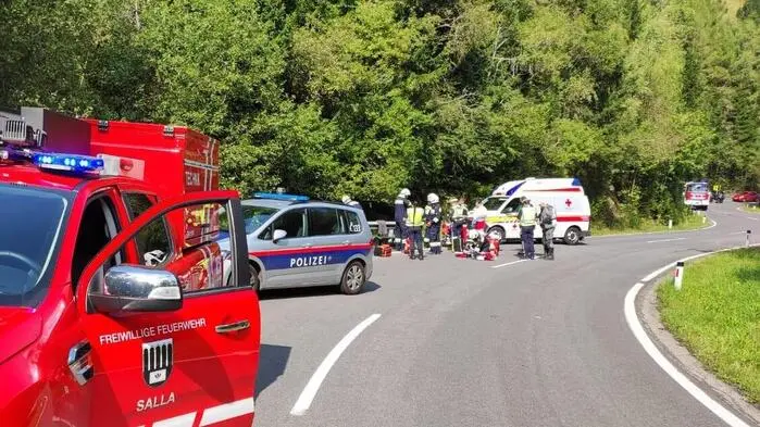 Wieder kam es auf der B 77 zu einem schweren Motorradunfall (Archivbild)