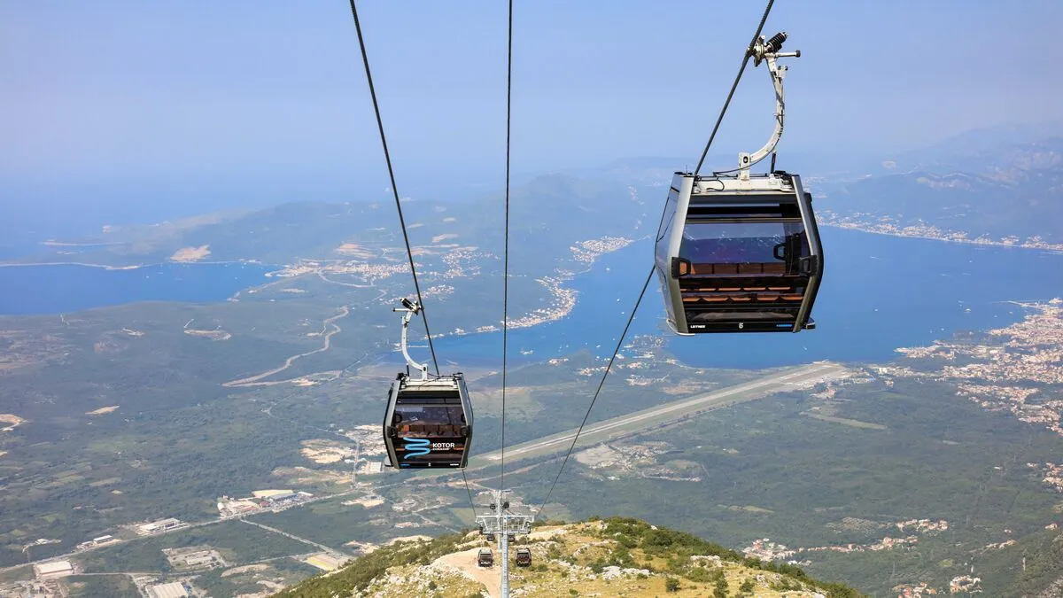 Die neue Seilbahn von Kotor