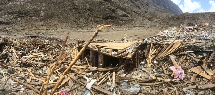 Das Langtang-Tal (nördlich von Kathmandu) traf es besonders hart