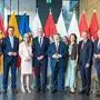 Die Landeshauptleute (ohne Burgenlands Hans Peter Doskozil) bei ihrer Konferenz in Innsbruck