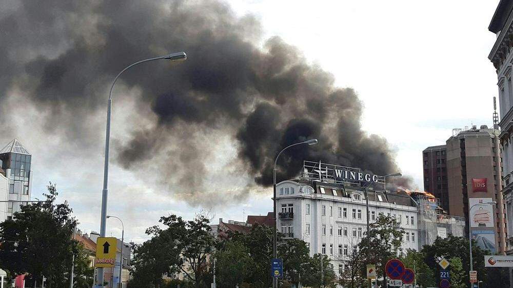 Starker Rauch sorgte für Aufsehen in Wien-Mariahilf