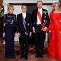 Königin Maxima, Präsident Emmanuel Macron, König Willem-Alexander und Brigitte Macron