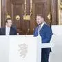 FPÖ-Klubobmann Marco Triller (rechts) ist der Regierungsschatten von Gesundheitslandesrat Karlheinz Kornhäusl