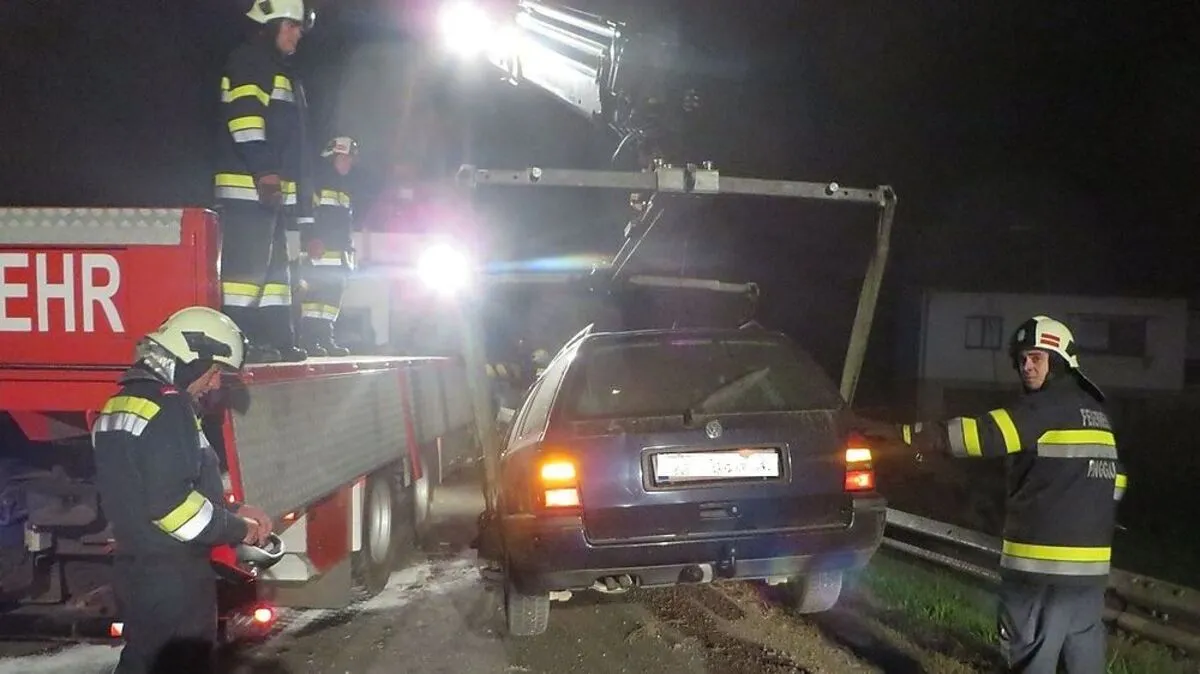 Die Feuerwehr Pinggau war mit 13 Mann im Einsatz