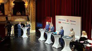 Die Diskussion der Spitzenkandidaten zur Nationalratswahl 2024 im Salzburger Landestheater