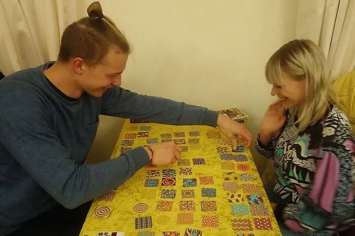 Laurenz und Ella verbrachten ihre Zeit mit "twin it!".