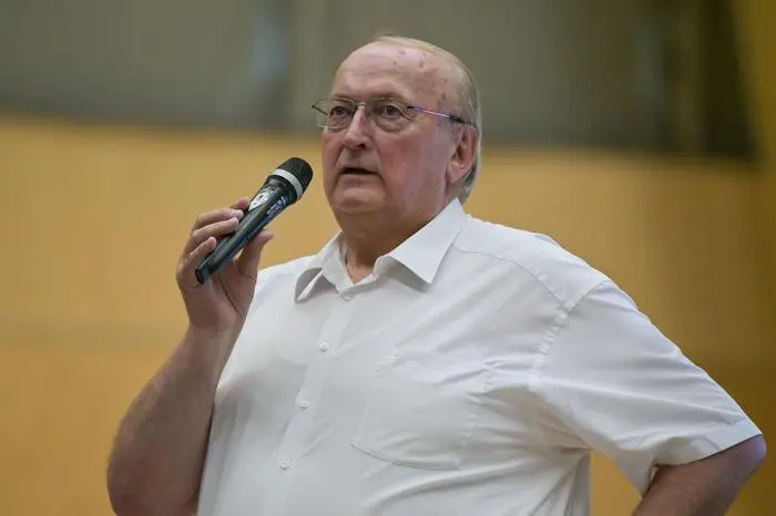 SANKT POELTEN,AUSTRIA,23.AUG.24 - WOMEN SOCCER - OEFB, Oesterreichischer Fussball-Bund, Frauen Akademie, talent selection. Image shows Johann Gartner (Praesident NOE Fussballverband).
Photo: GEPA pictures/ Daniela Moser