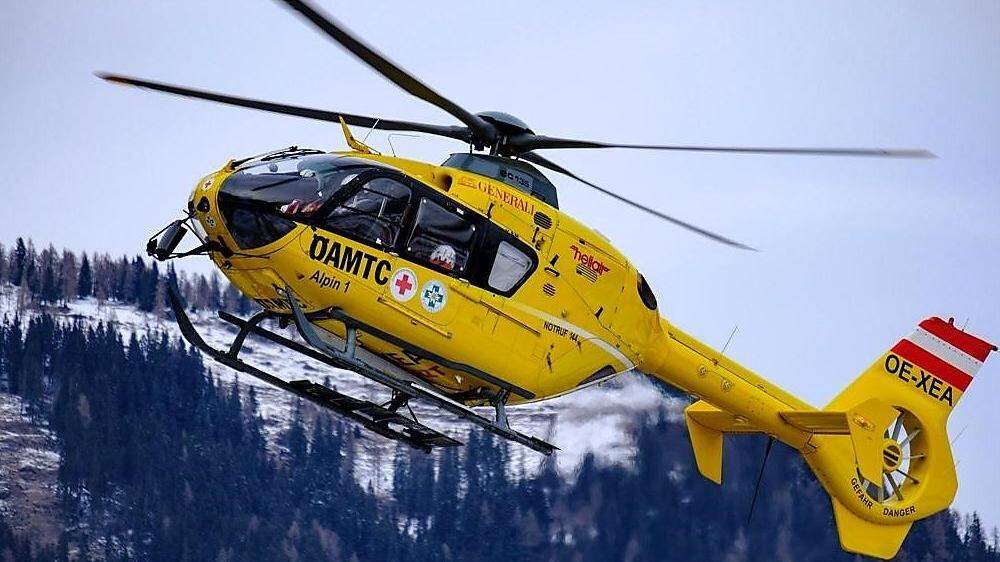 Der Alpin 1 flog den schwer verletzten Skifahrer ins Spital