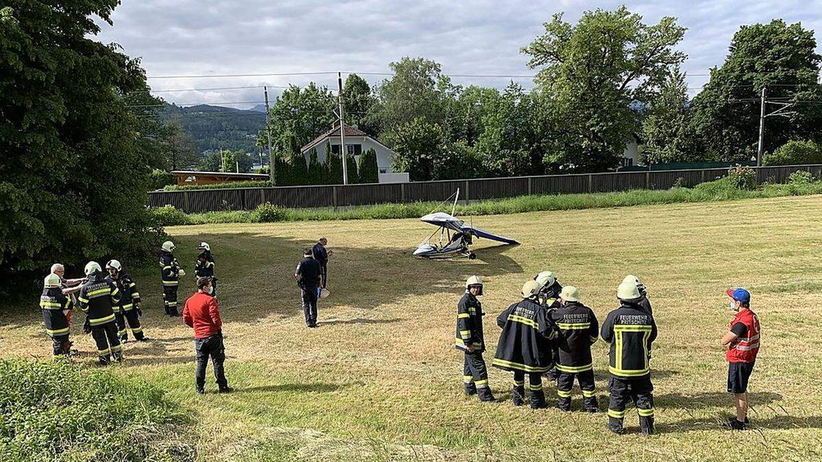 Der Pilot wurde bei der &quot;unsanften&quot; Landung leicht verletzt