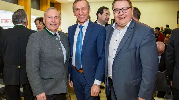 Haben alle drei am 7. Jänner Geburtstag: AK-Präsident Josef Pesserl mit den beiden Energie-Steiermark-Chefs Christian Purrer und Martin Graf