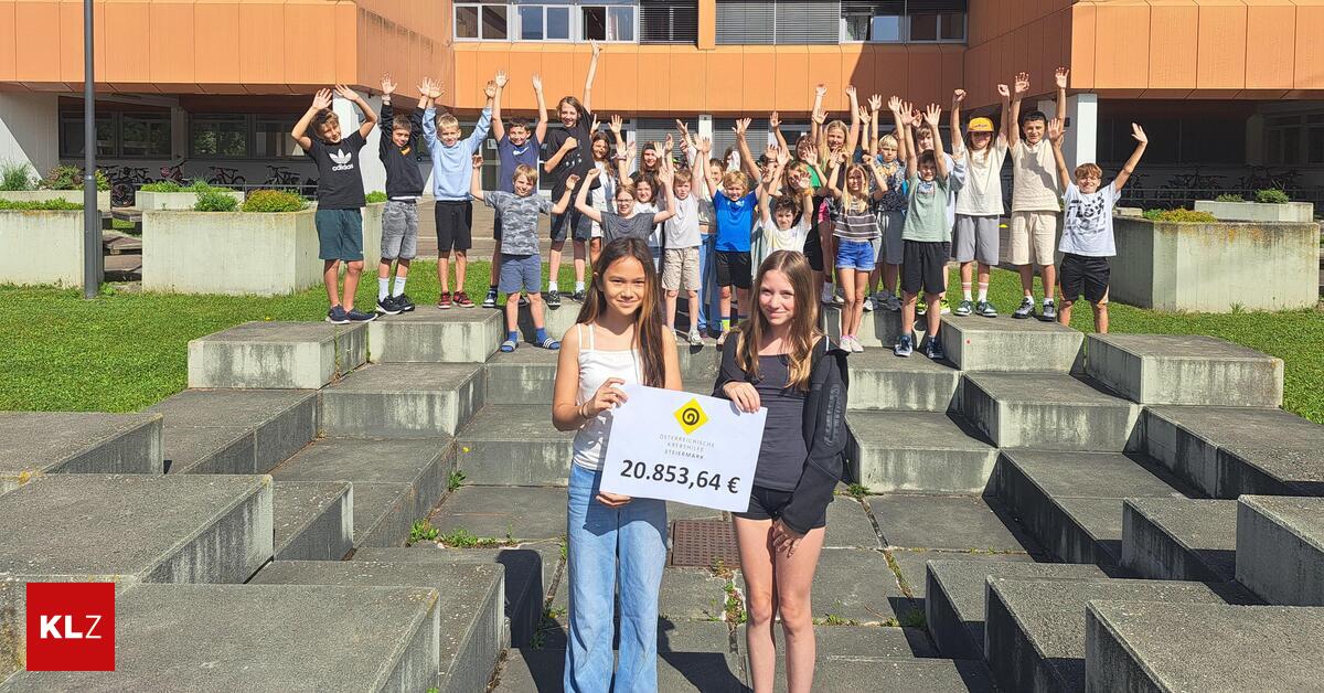 Gymnasium sammelte über 20.000 Euro für die Krebshilfe