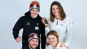 Von links oben im Uhrzeigersinn: Die Geschwister Johannes, Elisabeth und Veronika Aigner sowie Nico Haberl