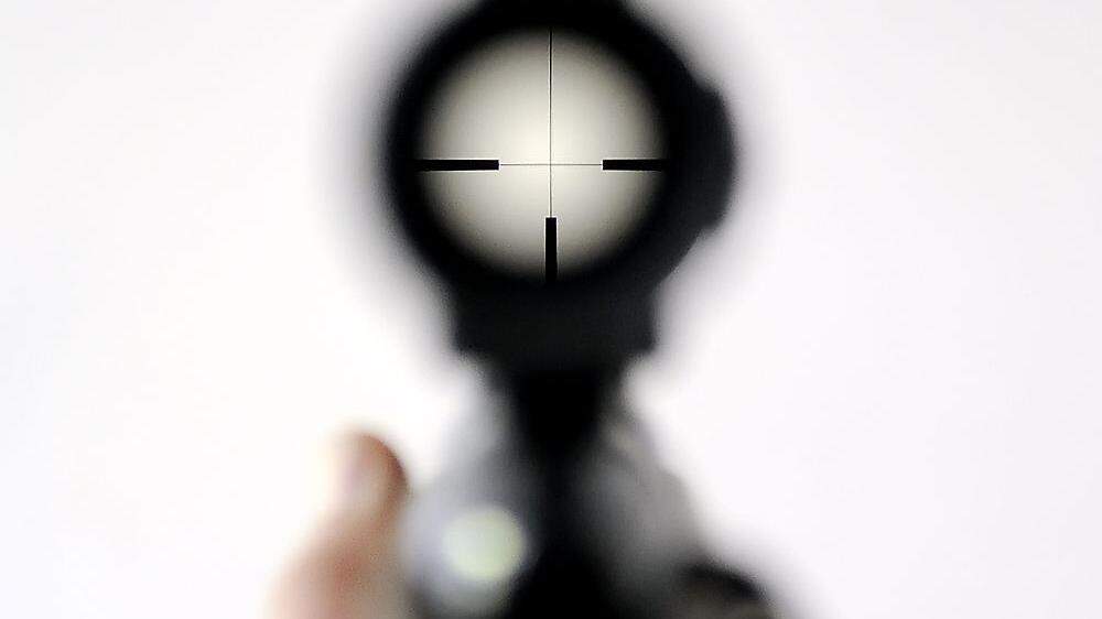 Zielfernrohr einer Schusswaffe (Sujetbild)