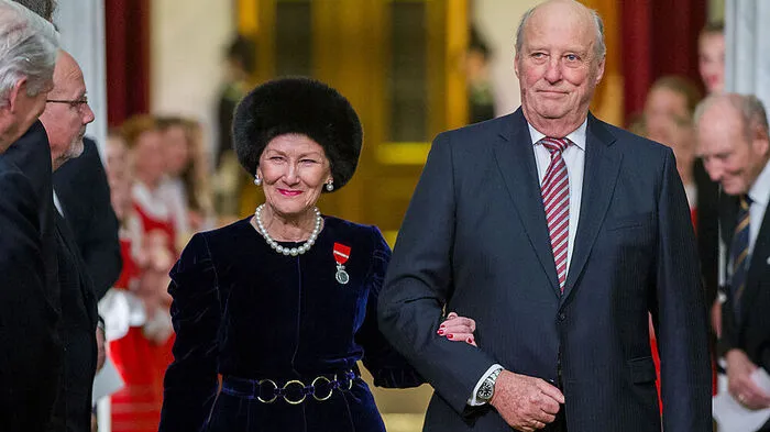 König Harald mit Frau Sonja