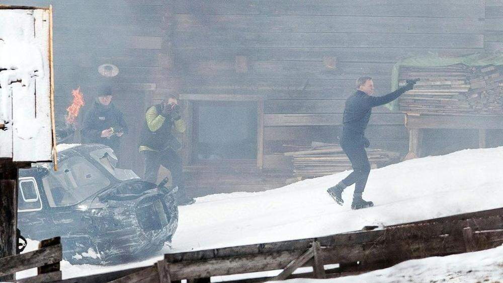 Dreharbeiten zum neuen James Bond-Film in Obertilliach mit Daniel Craig
