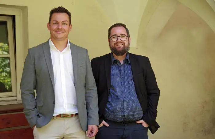 Raphael Pensl (FPÖ) und Jürgen Klösch von der KPÖ