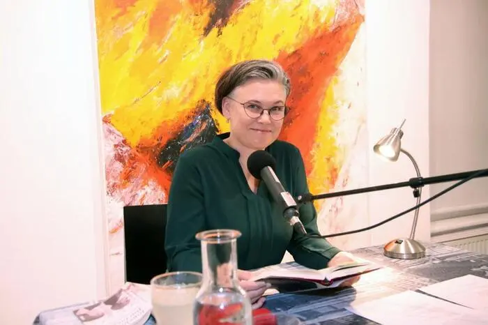 Die Schauspielerin Susanne Weber las Texte von Ingeborg Bachmann.