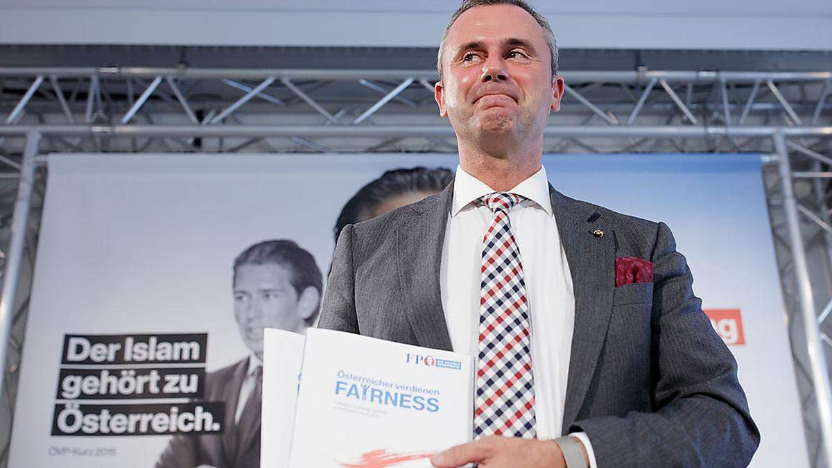 Partei-Vize Norbert Hofer präsentierte das Programm