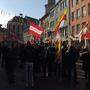Demonstranten am Villacher Hauptplatz