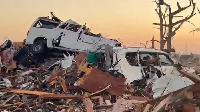 Mehrere Tornados waren am Freitagabend (Ortszeit) durch Mississippi gefegt, doch besonders einer von ihnen war verheerend.