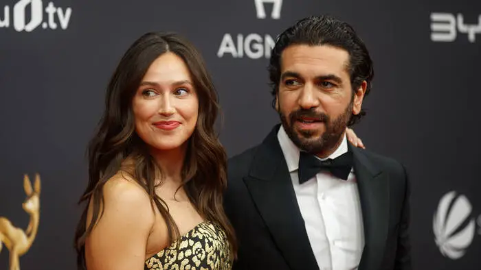 Bei der Bambi-Verleihung 2023 war bei Jessica Riso und Elyas M‘Barek die gemeinsame Welt noch in Ordnung