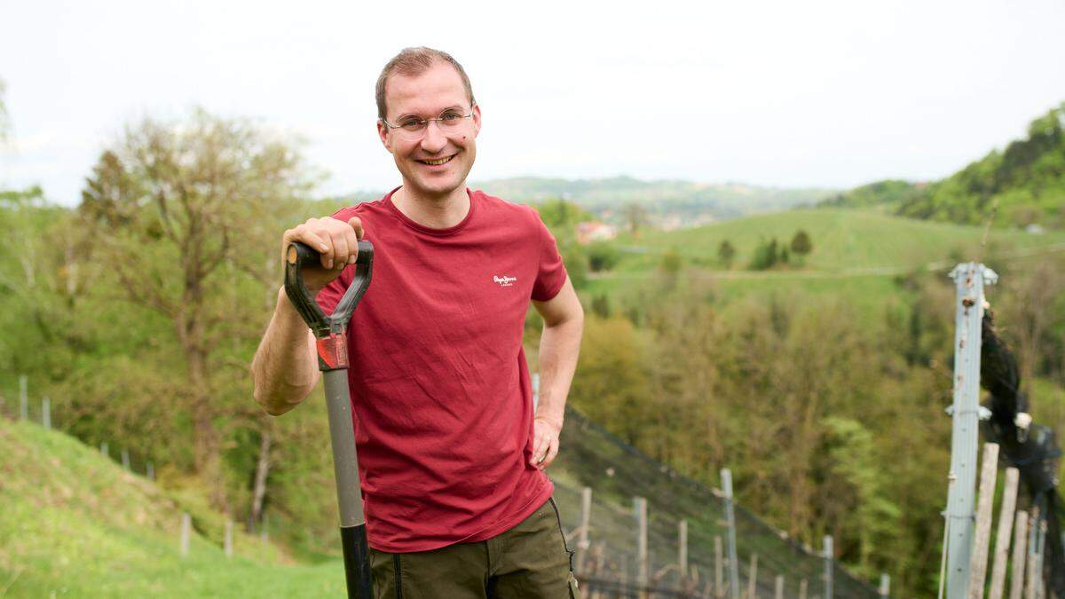 Herbert Sternat ist einer der betroffenen Brunnenbesitzer in Leutschach an der Weinstraße