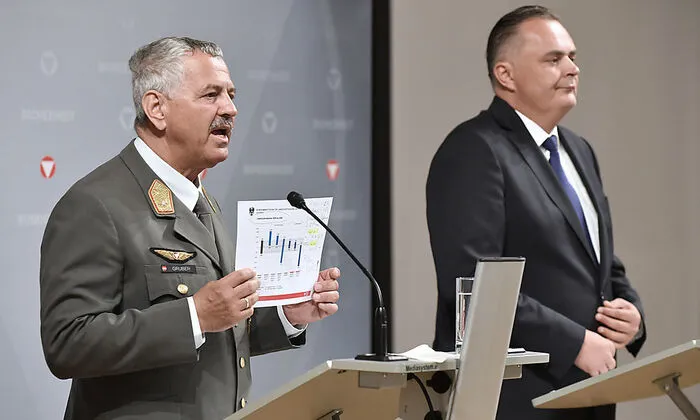"Airchief" Karl Gruber rechnte für Minister Hans-Peter Doskozil den Eurofighter-Ausstieg durch