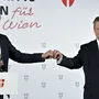 Christoph Wiederkehr (NEOS) mit Michael Ludwig (SPÖ)
