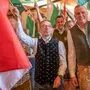 Herbert Kickl, Stefan Hermann und Mario Kunasek beim Oktoberfest im Vorjahr