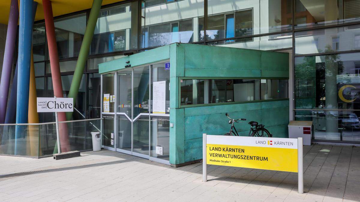 Auch das Verwaltungszentrum des Landes Kärnten war im Frühjahr 2022 lahmgelegt