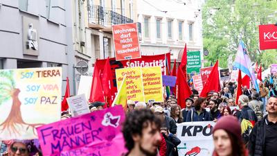Mai-Demo der KPÖ in Graz