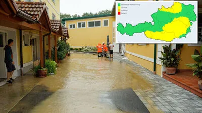 Überschwemmung am Sonntag in Fehring
