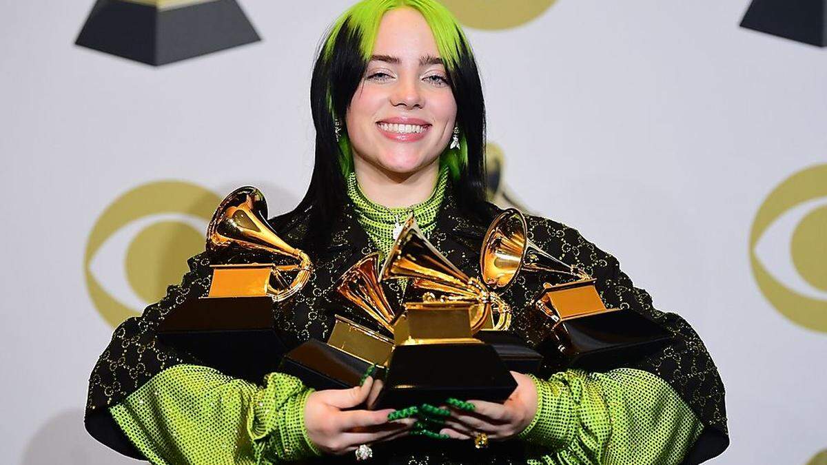 Am Sonntag räumte Billie Eilish fünf Auszeichnungen bei den Grammy Awards ab