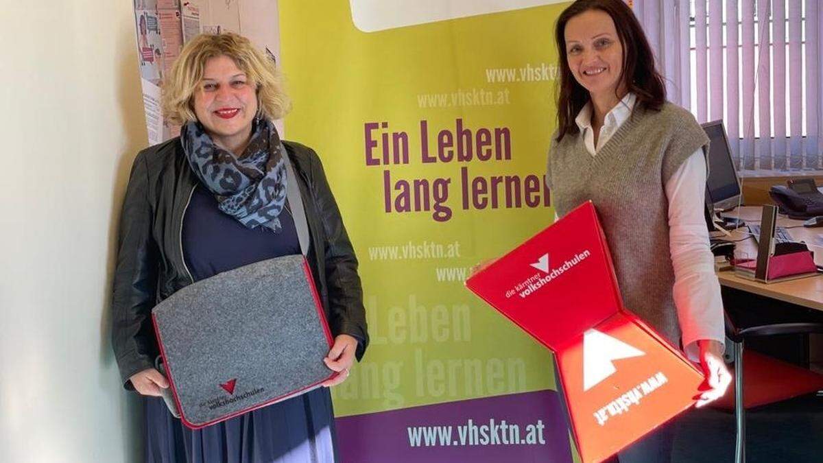 Geschäftsführerin Beate Gfrerer und die neue Bezirksstellenkoordinatorin Nicole Gradnitzer