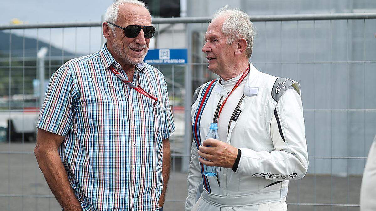 Dietrich Mateschitz und Helmut Marko hoffen auf einen GP in Spielberg