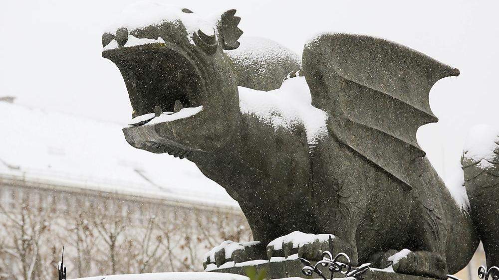 Der Lindwurm im Schneekleid: Die Chancen für weiße Weihnachten in Klagenfurt stehen gut