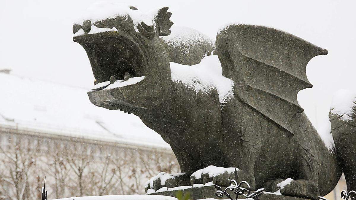 Der Lindwurm im Schneekleid: Die Chancen für weiße Weihnachten in Klagenfurt stehen gut