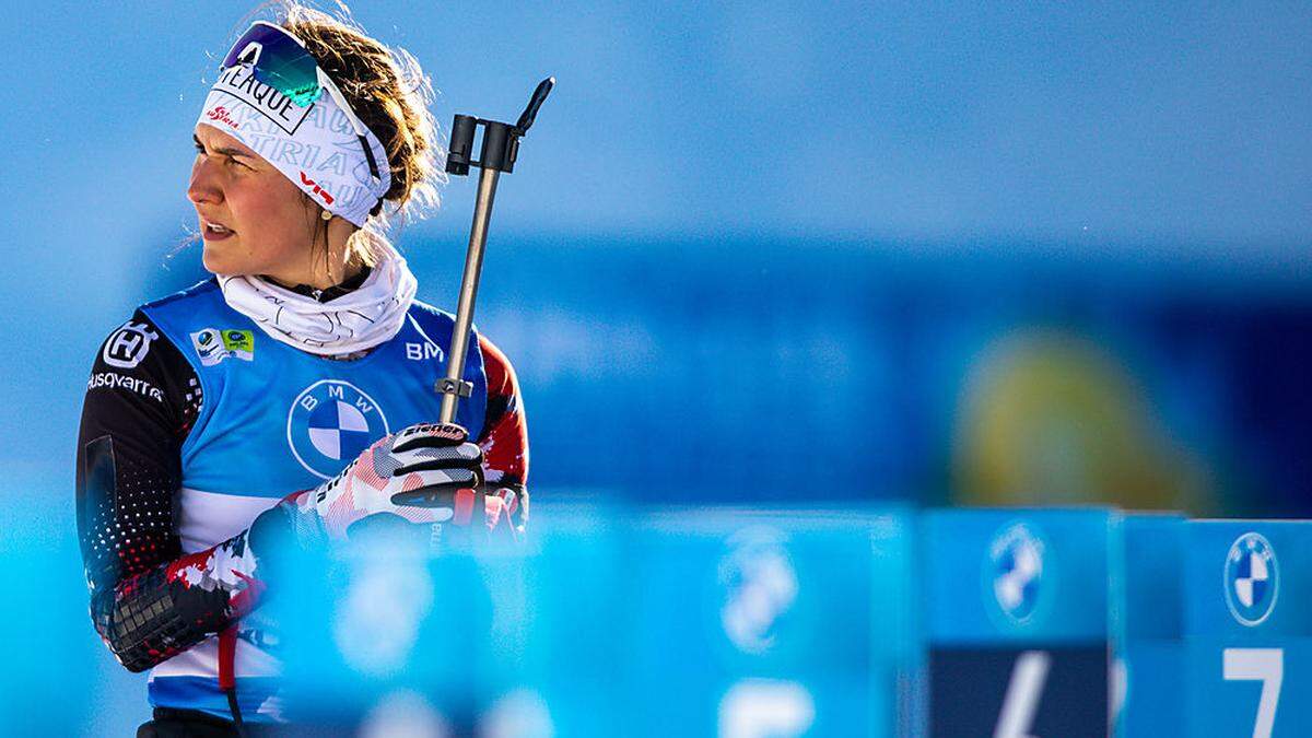 Biathletin Dunja Zdouc durchlebt momentan eine äußerst herausfordernde Zeit