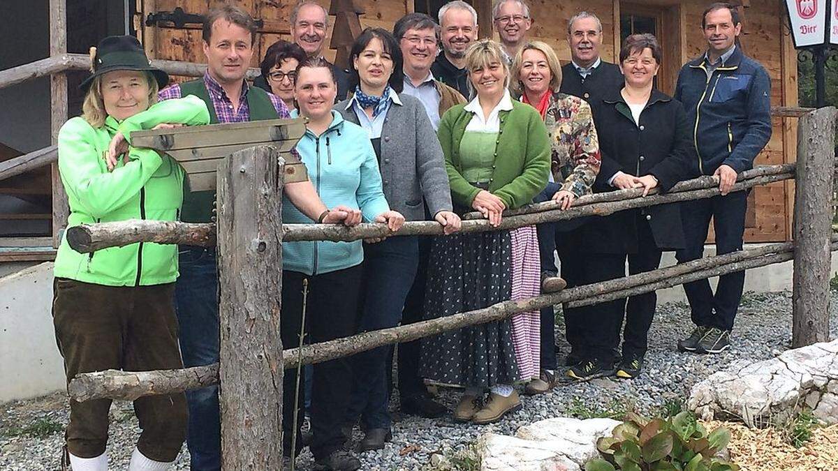 Mit einer Jause in der Dirnbacher-Hütte endete die Präsentation