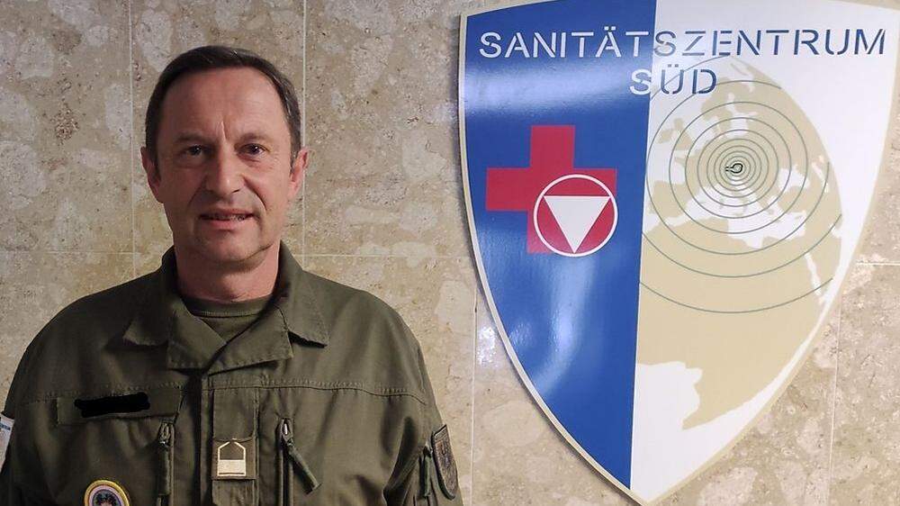 Vizeleutnant Rudolf S. vom Sanitätszentrum Süd in Klagenfurt leistete der schwer verletzten Frau erste Hilfe
