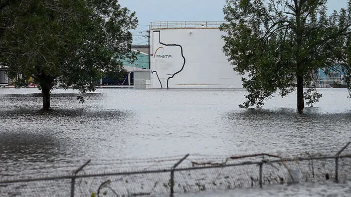 Die Chemianlage in der Nähe von Houston