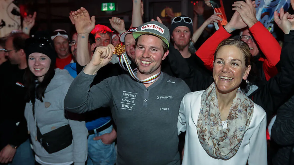 Beat Feuz und Katrin Triendl